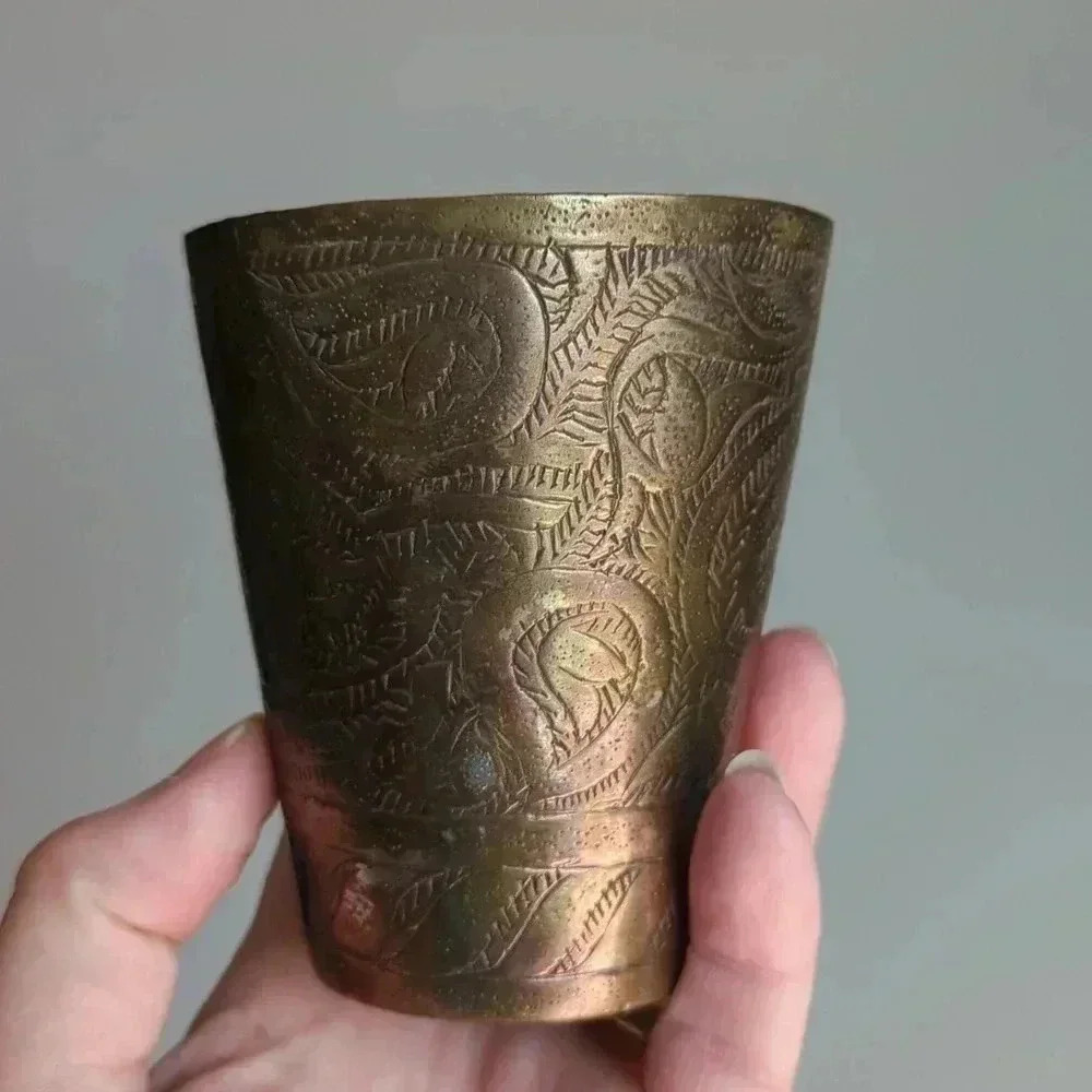 Brass Indian  Lassi Cup